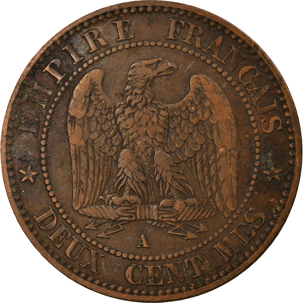 Monnaie, France, Napoleon III, Napoléon III, 2 Centimes, 1861, Paris, TTB