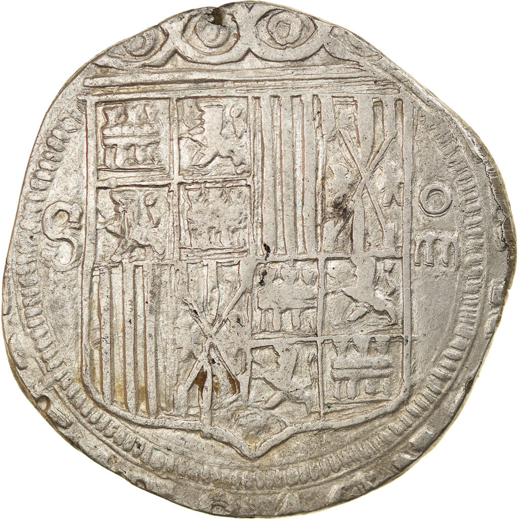 Coin, Spain, Andalousie, Ferdinand & Isabella, 4 Reales, 4 Réales, Sevilla