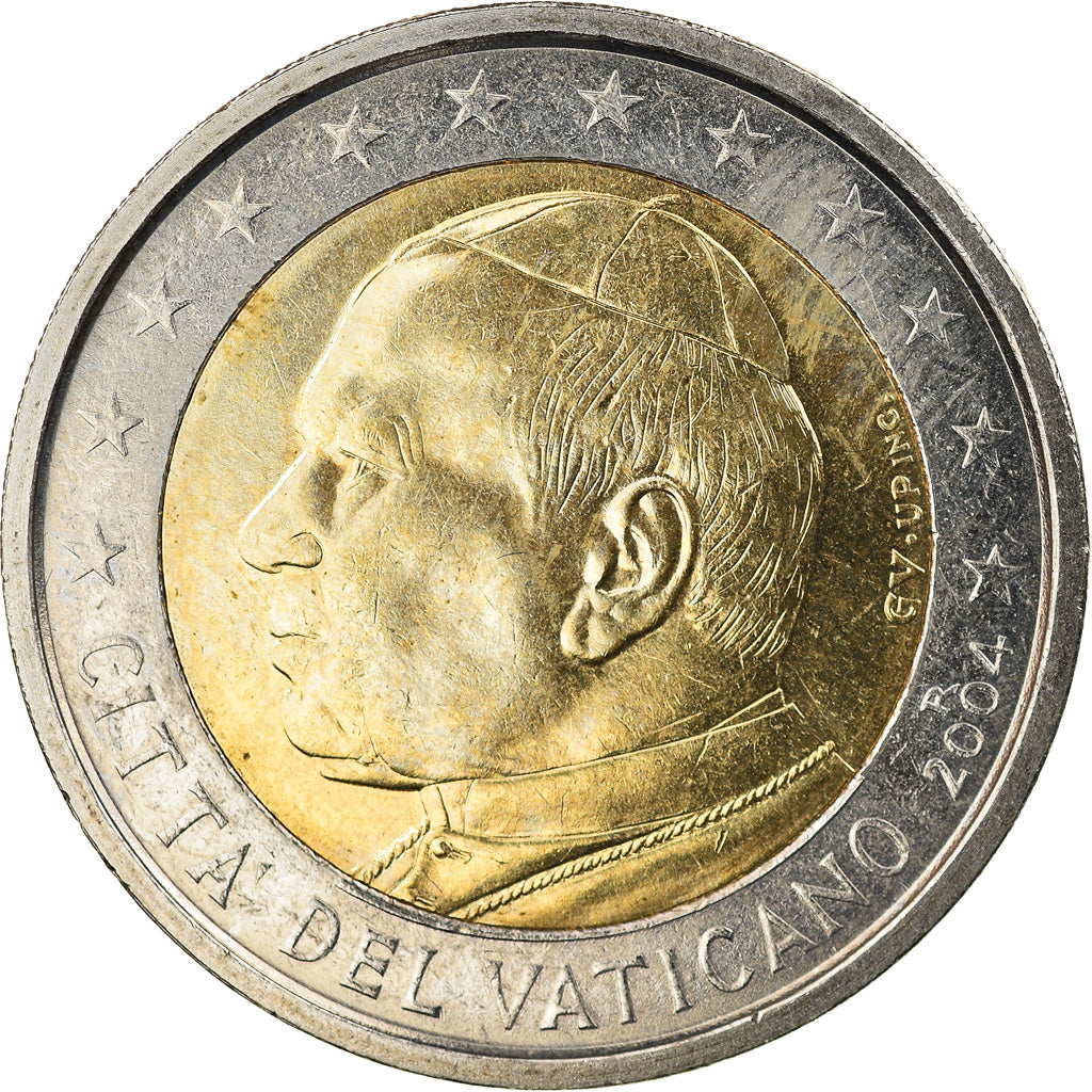 VATICAN CITY, Jean-Paul II, 2 Euro, 2004, Rome, MS(60-62), Bi-Metallic, KM:348