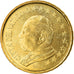 VATICAN CITY, Jean-Paul II, 10 Euro Cent, 2004, Rome, MS(63), Brass, KM:344