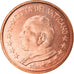 VATICAN CITY, Jean-Paul II, 5 Euro Cent, 2004, Rome, MS(63), Copper Plated