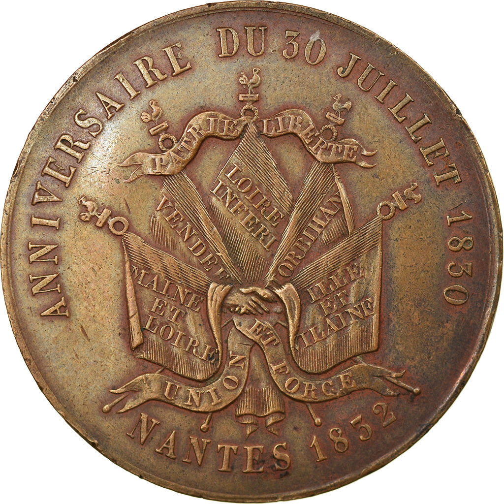 França, Medal, Luís Filipe I, anniversaire du 30 juillet 1830, História