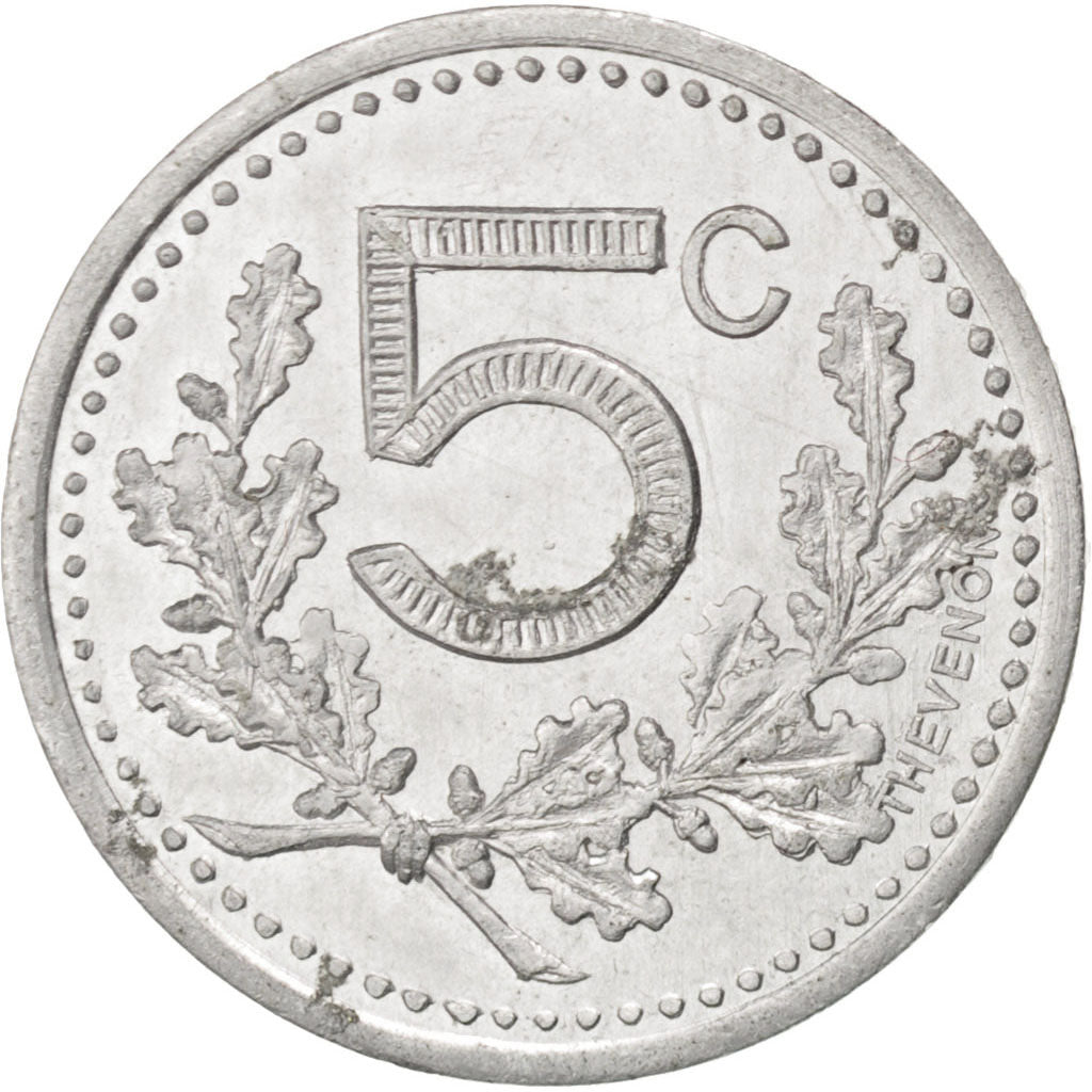 Hirson, Union Commerciale, 5 Centimes 1921, Elie 10.1