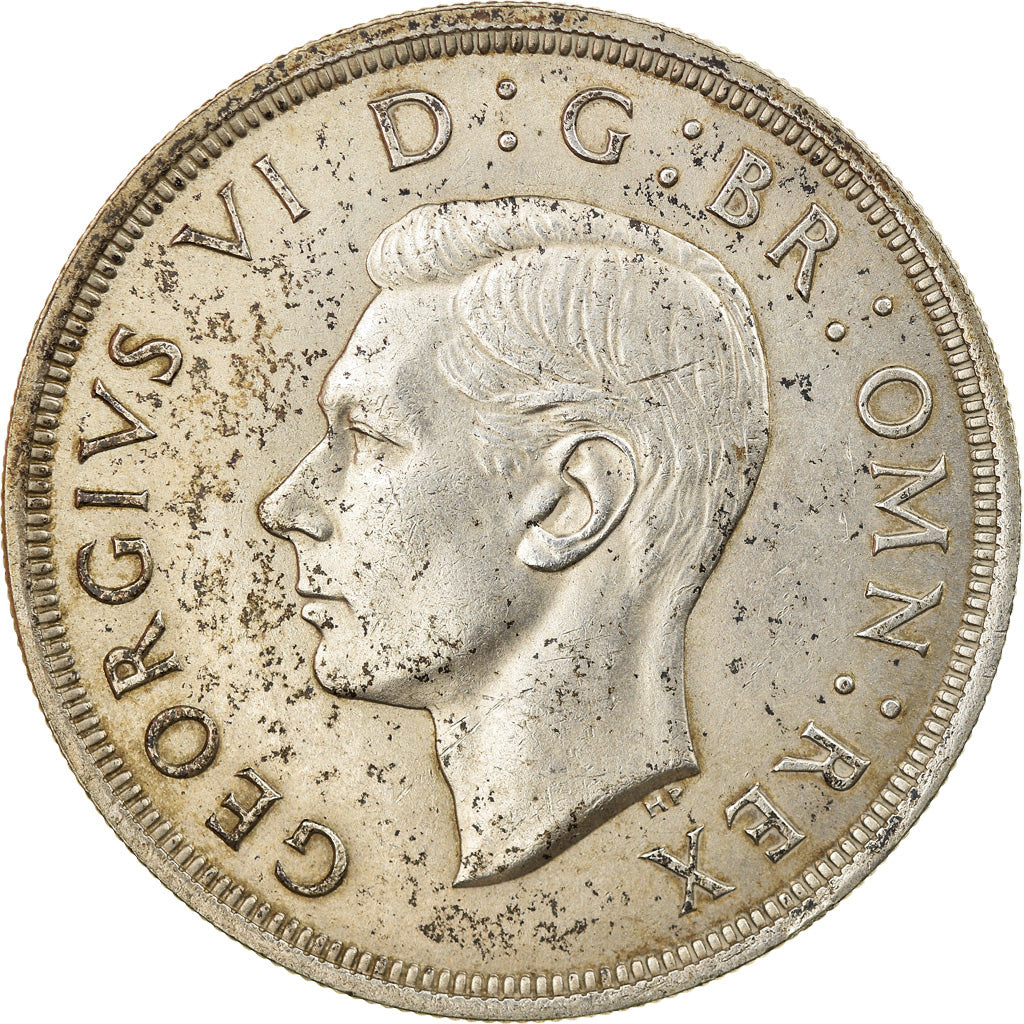 Coin, Great Britain, George VI, Crown, 1937, AU(50-53), Silver, KM:857