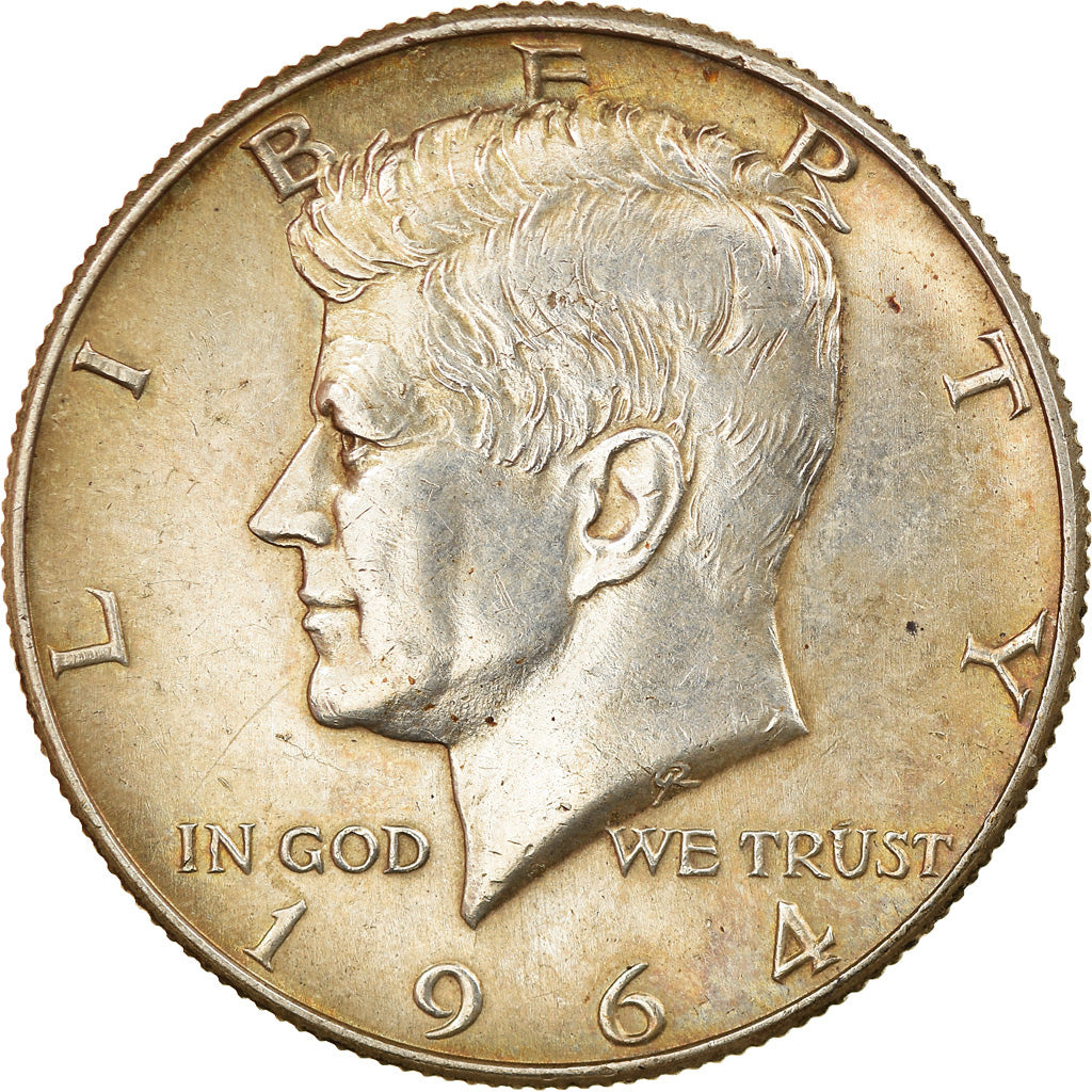 Coin, United States, Kennedy Half Dollar, Half Dollar, 1964, U.S. Mint