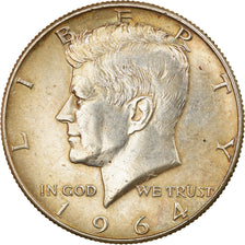 Coin, United States, Kennedy Half Dollar, Half Dollar, 1964, U.S. Mint