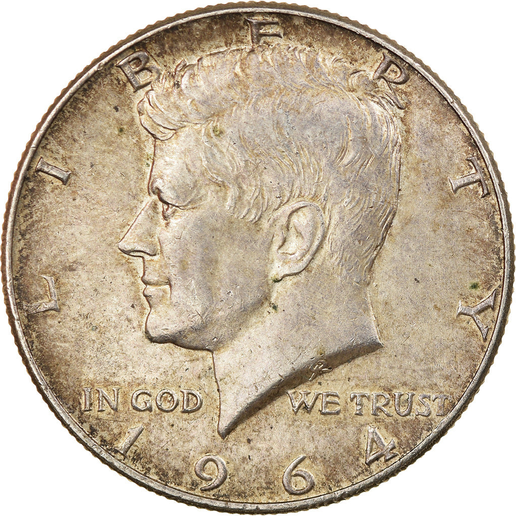 Coin, United States, Kennedy Half Dollar, Half Dollar, 1964, U.S. Mint