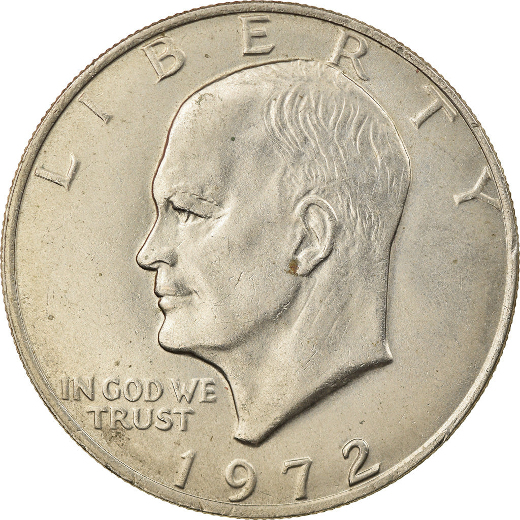 Coin, United States, Eisenhower Dollar, Dollar, 1972, U.S. Mint, Philadelphia