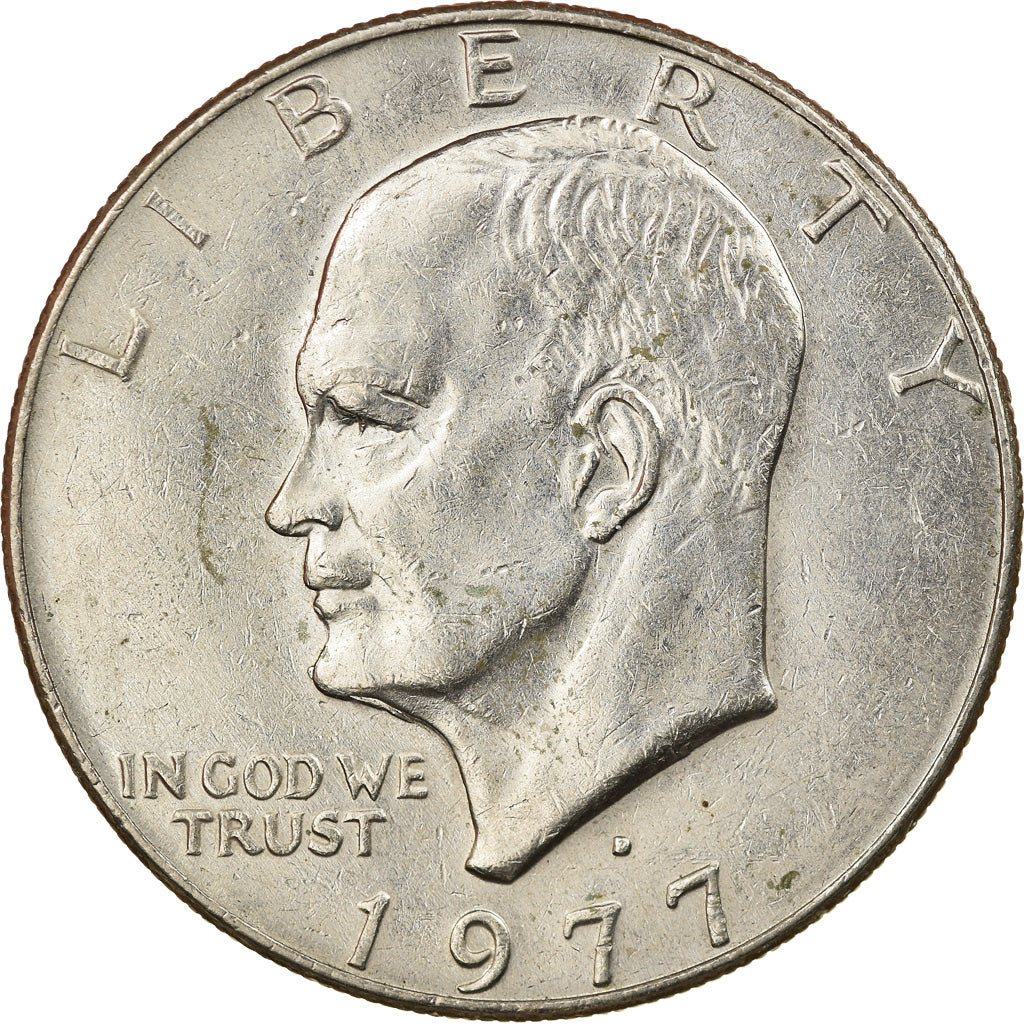 Coin, United States, Eisenhower Dollar, Dollar, 1977, U.S. Mint, Denver