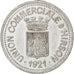 France, 10 Centimes, 1921, EF(40-45), Aluminium, Elie #10.2, 1.65
