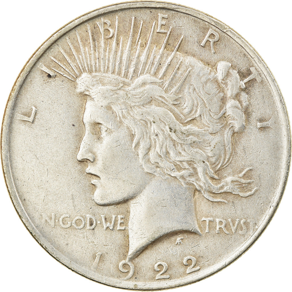 Coin, United States, Peace Dollar, Dollar, 1922, U.S. Mint, Philadelphia