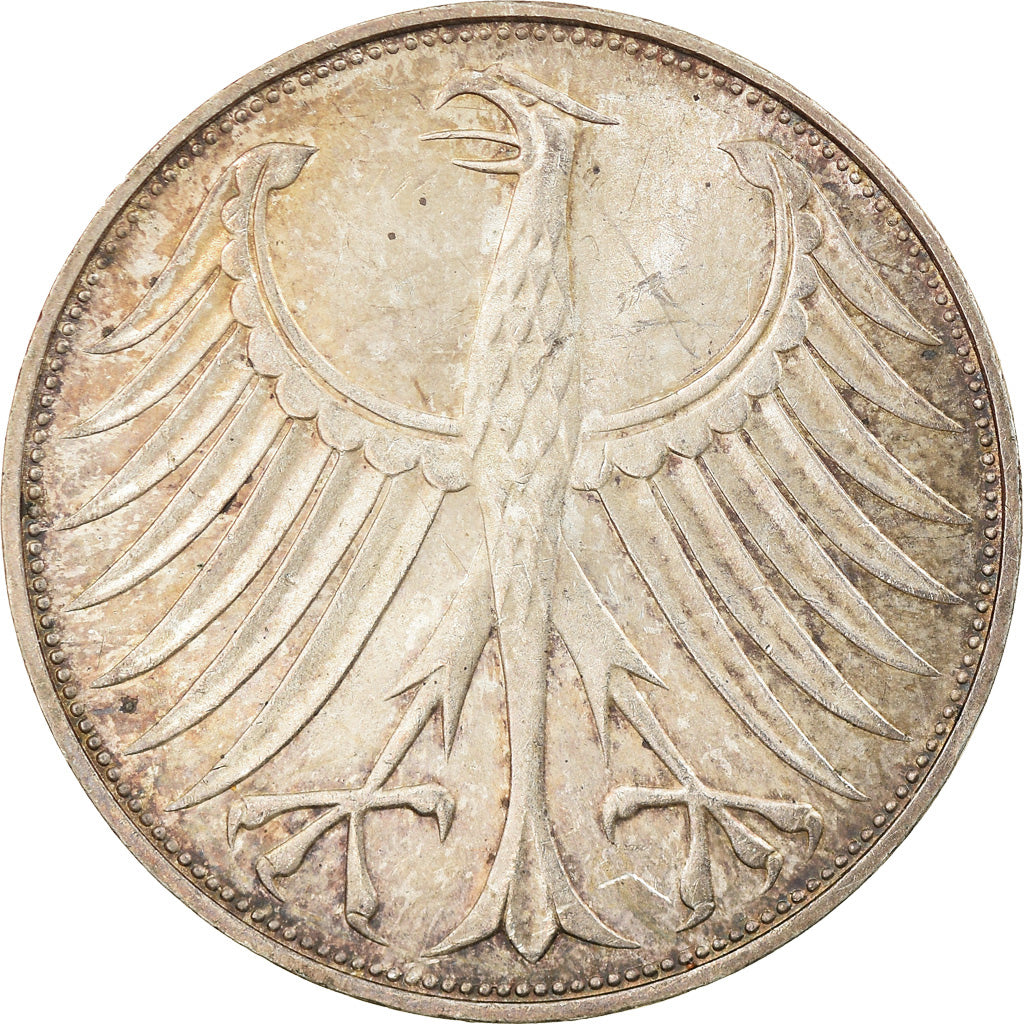 Monnaie, République fédérale allemande, 5 Mark, 1974, Karlsruhe, SUP, Argent