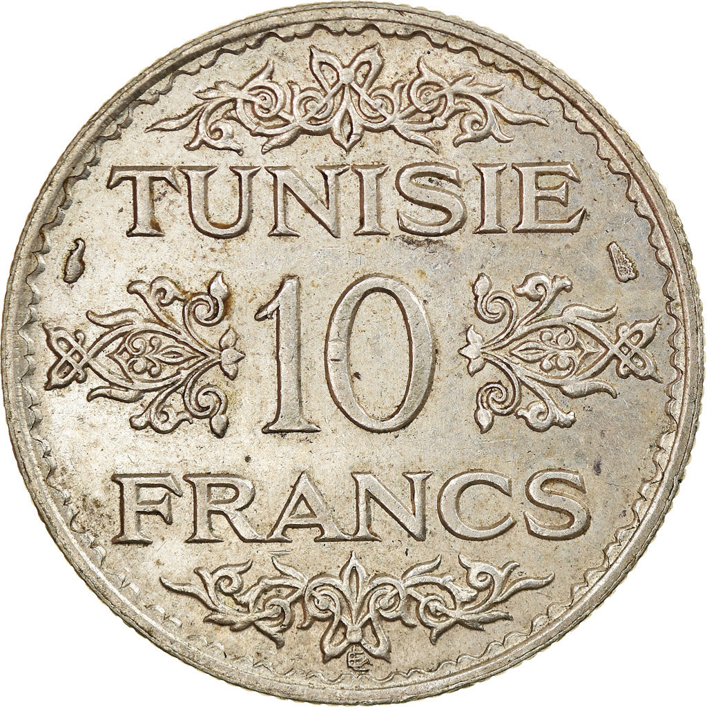 Monnaie, Tunisie, Ahmad Pasha Bey, 10 Francs, 1934, Paris, TTB+, Argent, KM:262