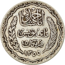 Monnaie, Tunisie, Ahmad Pasha Bey, 5 Francs, 1934, Paris, TTB, Argent, KM:261