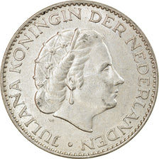 Moeda, Países Baixos, Juliana, Gulden, 1957, AU(55-58), Prata, KM:184