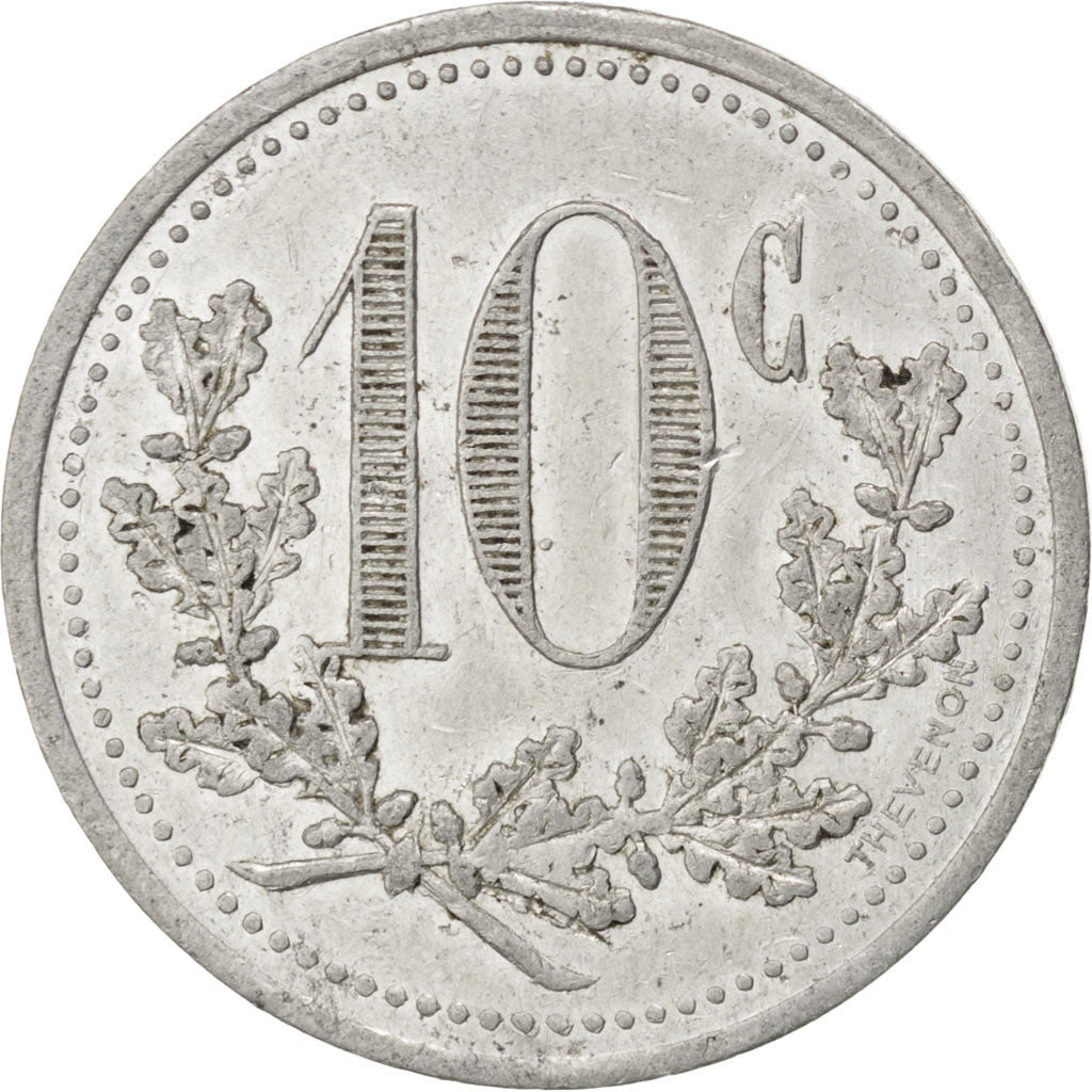 France, 10 Centimes, 1921, EF(40-45), Aluminium, Elie #10.2, 1.71
