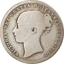Moneta, Wielka Brytania, Victoria, Shilling, 1877, VF(20-25), Srebro, KM:734.2