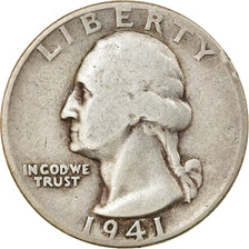 Münze, Vereinigte Staaten, Washington Quarter, Quarter, 1941, U.S. Mint