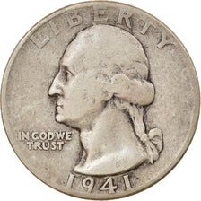 Monnaie, États-Unis, Washington Quarter, Quarter, 1941, U.S. Mint