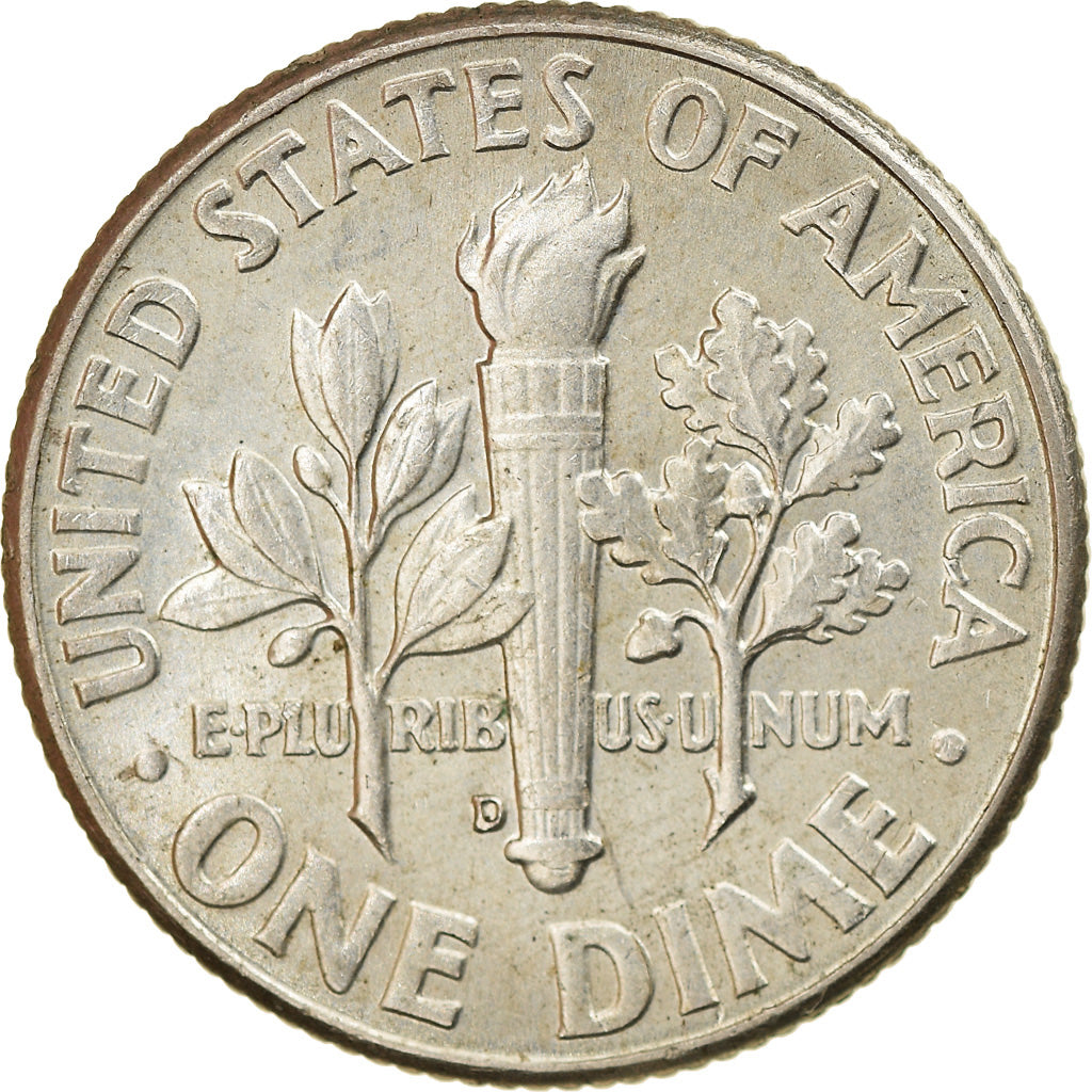 Coin, United States, Roosevelt Dime, Dime, 1962, U.S. Mint, Denver, MS(60-62)
