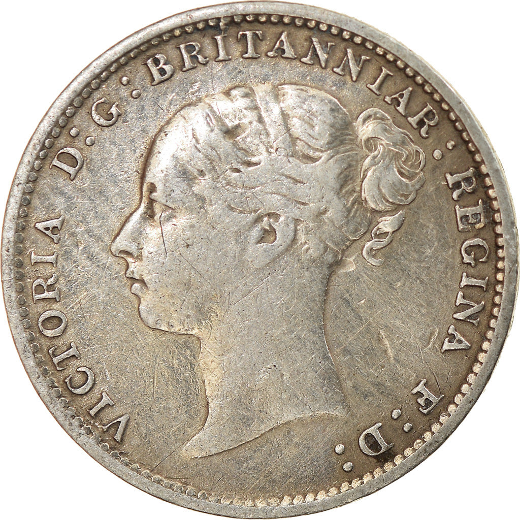 Coin, Great Britain, Victoria, 3 Pence, 1886, EF(40-45), Silver, KM:730