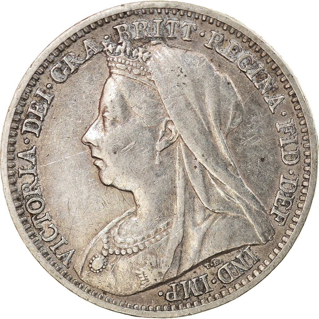 Coin, Great Britain, Victoria, 3 Pence, 1897, EF(40-45), Silver, KM:777