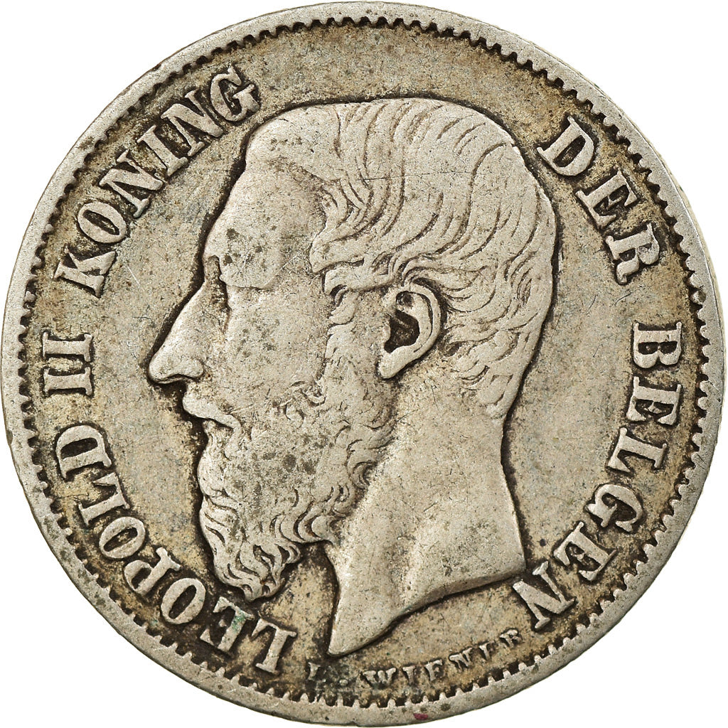 Monnaie, Belgique, Leopold II, 50 Centimes, 1898, TB+, Argent, KM:27