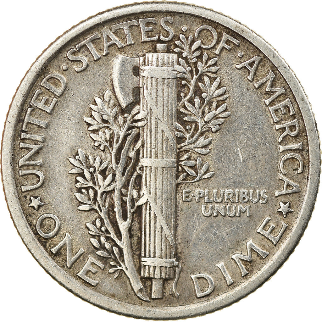 Coin, United States, Mercury Dime, Dime, 1918, U.S. Mint, Philadelphia
