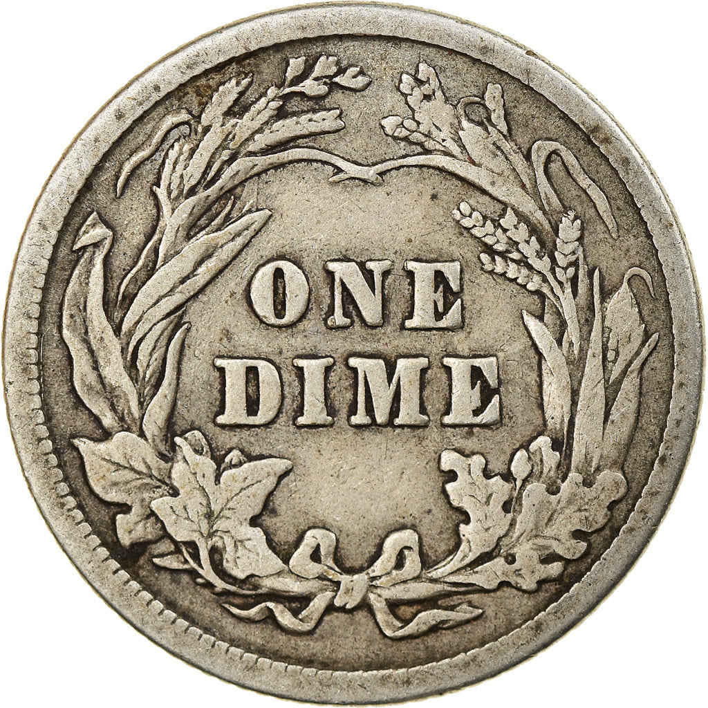 Coin, United States, Barber Dime, Dime, 1914, U.S. Mint, Philadelphia