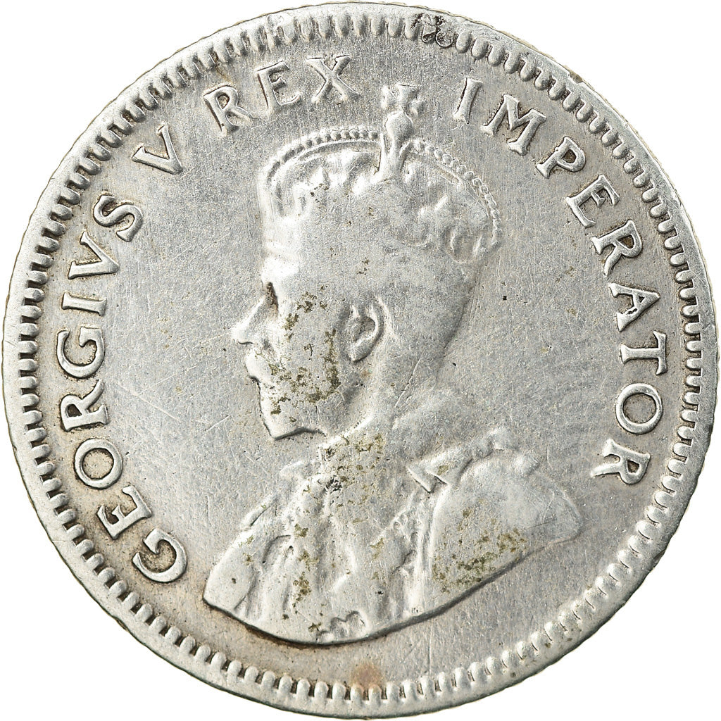 Coin, South Africa, George V, 6 Pence, 1936, EF(40-45), Silver, KM:16.2
