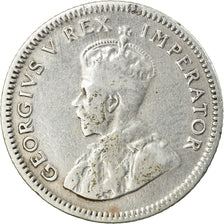Coin, South Africa, George V, 6 Pence, 1936, EF(40-45), Silver, KM:16.2