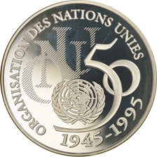 Coin, France, ONU, 5 Francs, 1995, Paris, MS(65-70), Silver, KM:1118