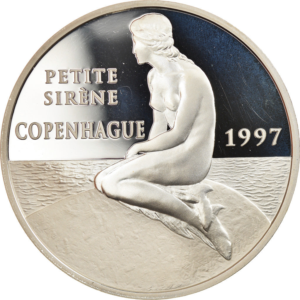 Monnaie, France, La petite sirène de Copenhague, 100 Francs-15 Euro, 1997, FDC