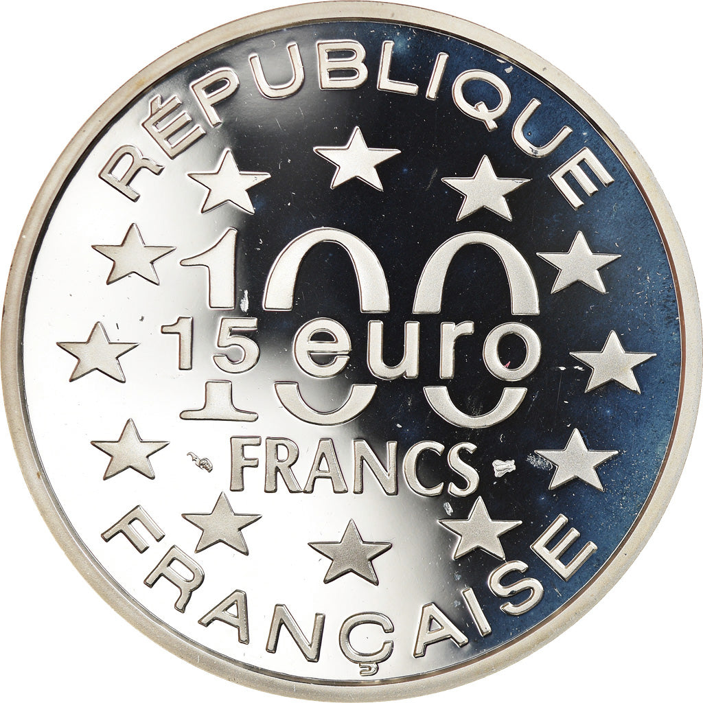 Monnaie, France, La petite sirène de Copenhague, 100 Francs-15 Euro, 1997, FDC