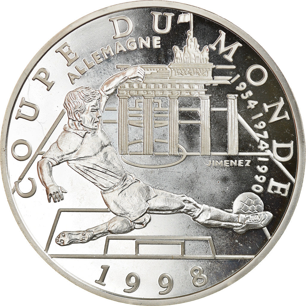 Munten, Frankrijk, Coupe du Monde - Allemagne, 10 Francs, 1997, Paris, BE, FDC