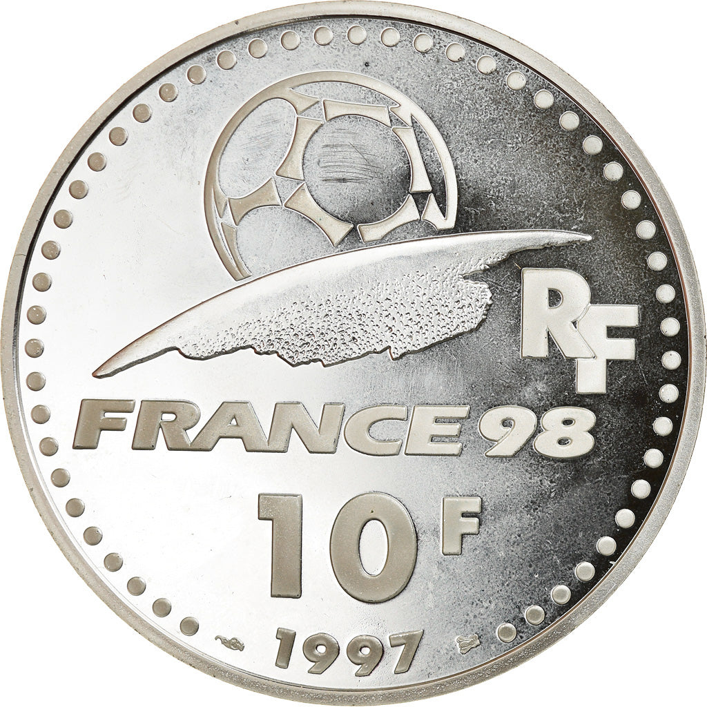 Munten, Frankrijk, Coupe du Monde - Allemagne, 10 Francs, 1997, Paris, BE, FDC