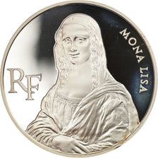 Coin, France, Mona Lisa, 100 Francs, 1993, Proof, MS(65-70), Silver, KM:1017