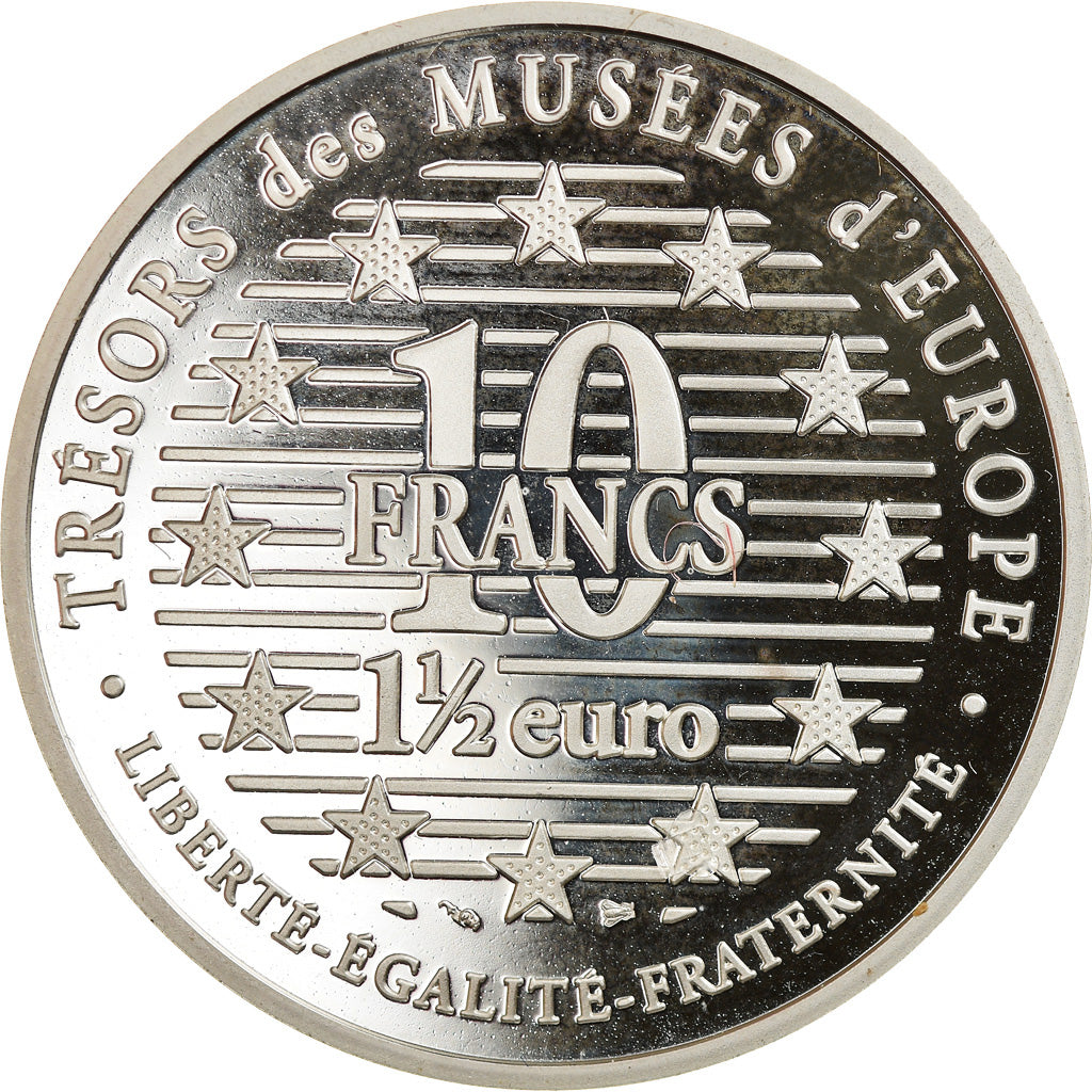 Coin, France, 10 Francs-1.5 Euro, 1996, Paris, Proof, MS(65-70), Silver, KM:1147