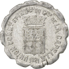 Moneda, Francia, 5 Centimes, 1921, MBC, Aluminio, Elie:10.1