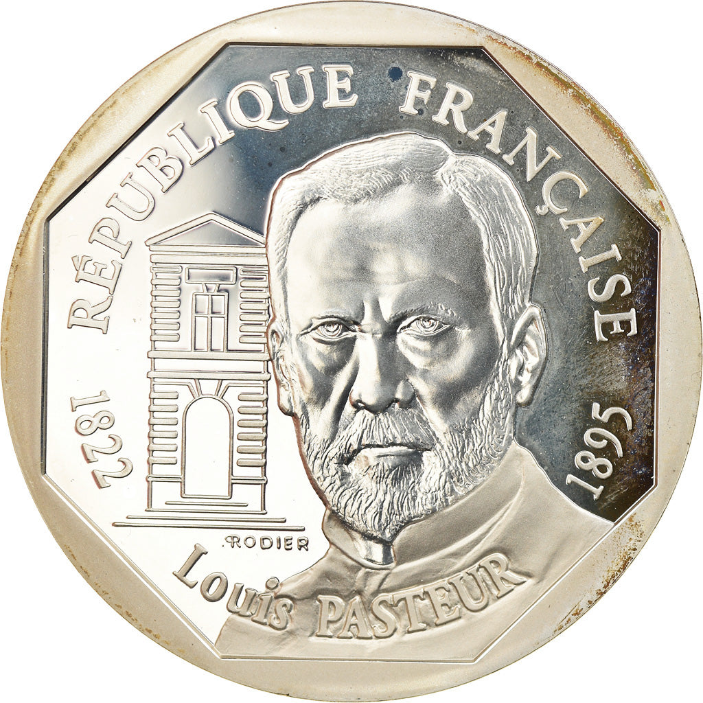 Coin, France, Louis Pasteur, 100 Francs, 1995, Proof, MS(65-70), Silver