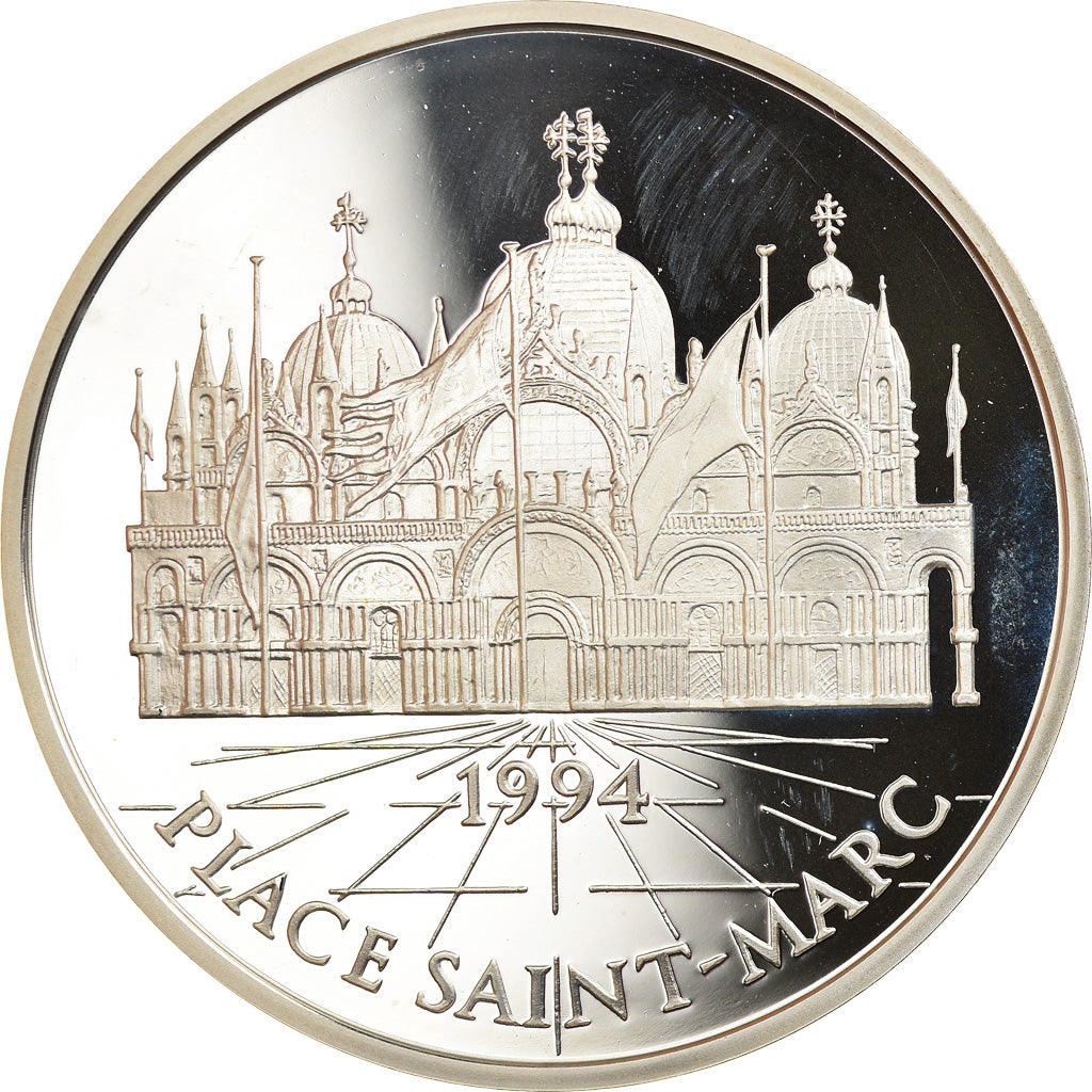 Monnaie, France, Place Saint-Marc, 100 Francs-15 Ecus, 1994, Proof, FDC, Argent