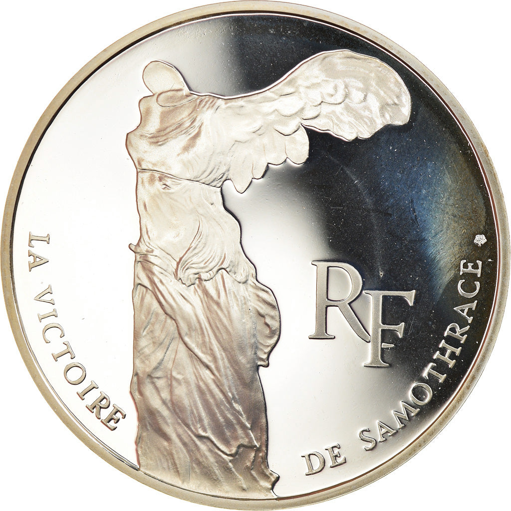 Moneta, Francia, Victoire Samothrace, 100 Francs, 1993, Proof, FDC, Argento