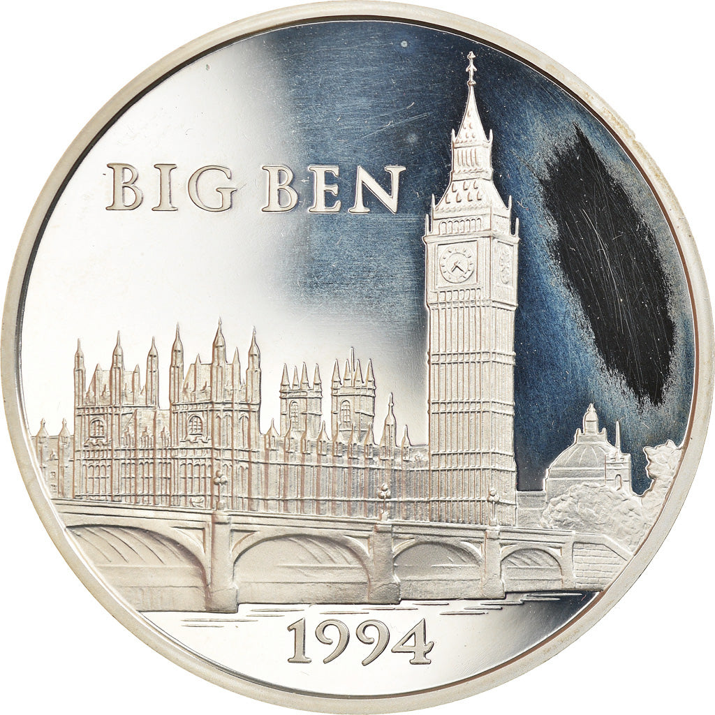 Coin, France, Big Ben, 100 Francs-15 Ecus, 1994, Proof, MS(65-70), Silver