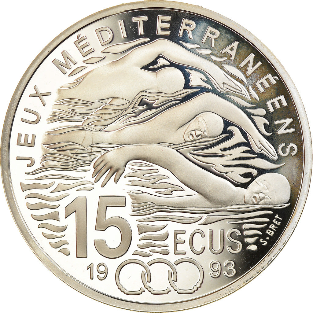 Münze, Frankreich, 100 Francs-15 Ecus, 1993, Paris, Proof, STGL, Silber