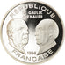 Münze, Frankreich, De Gaulle - Adenauer, 100 Francs, 1994, Proof, STGL, Silber