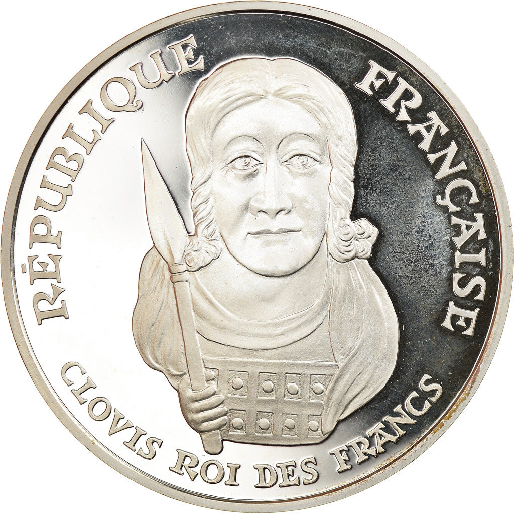 Coin, France, Clovis, 100 Francs, 1996, Proof, MS(65-70), Silver, KM:1180