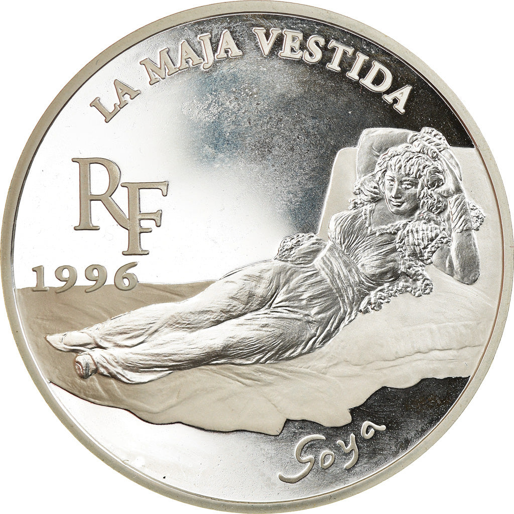 Moneda, Francia, La Maja vestida, 10 Francs-1.5 Euro, 1996, Paris, Proof, FDC