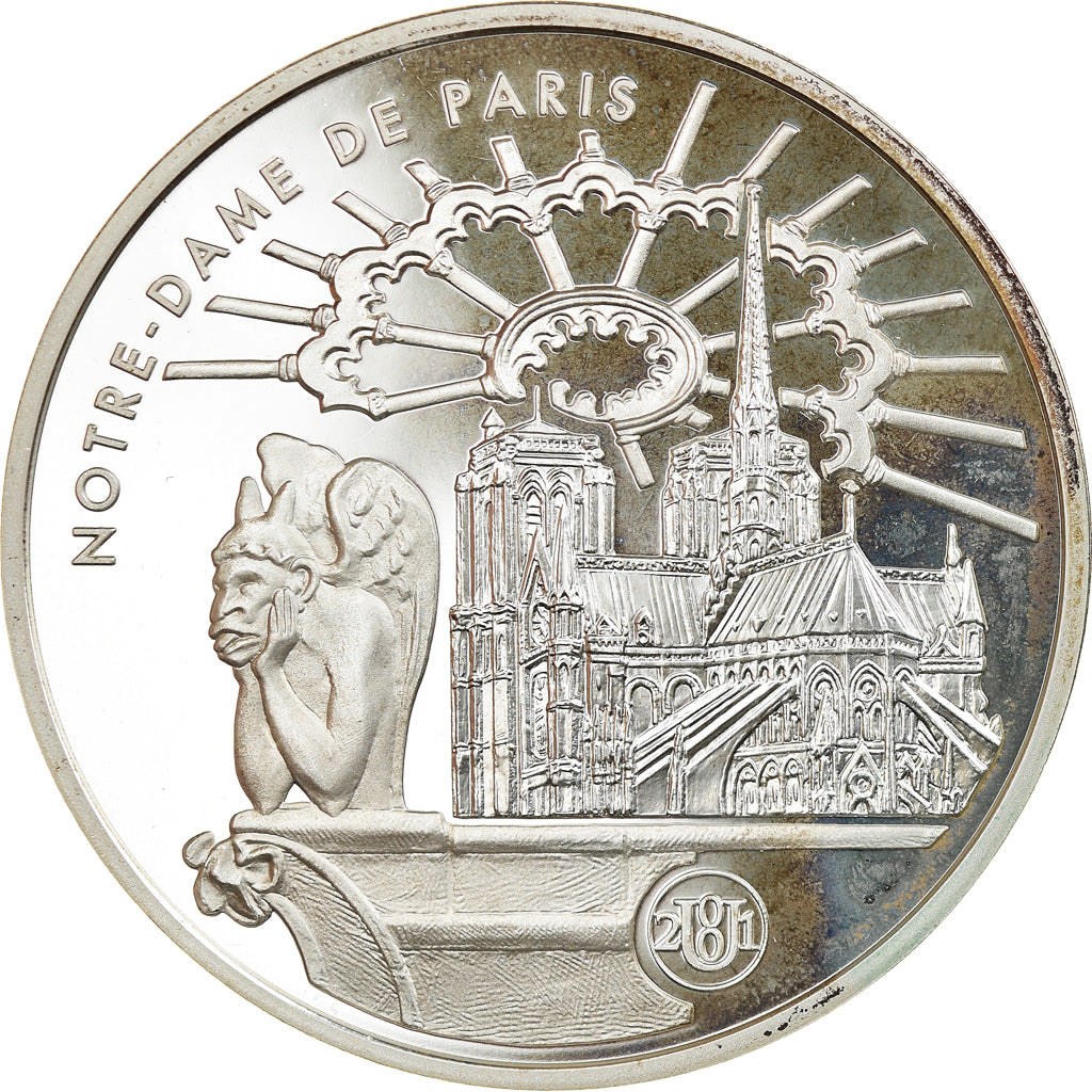 Coin, France, Notre-Dame de Paris, 10 Francs, 2001, Paris, Proof, MS(65-70)
