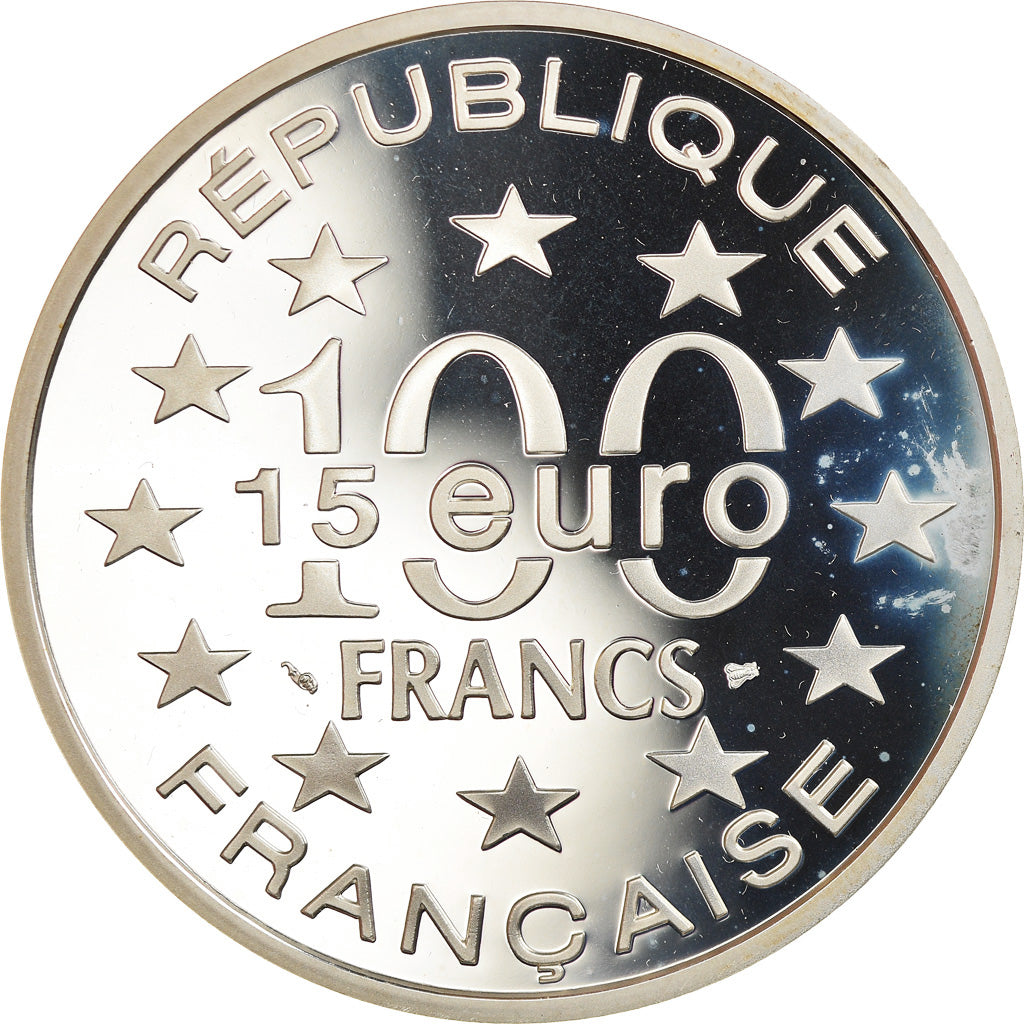 Coin, France, Magere Brug d'Amsterdam, 100 Francs-15 Euro, 1996, Proof