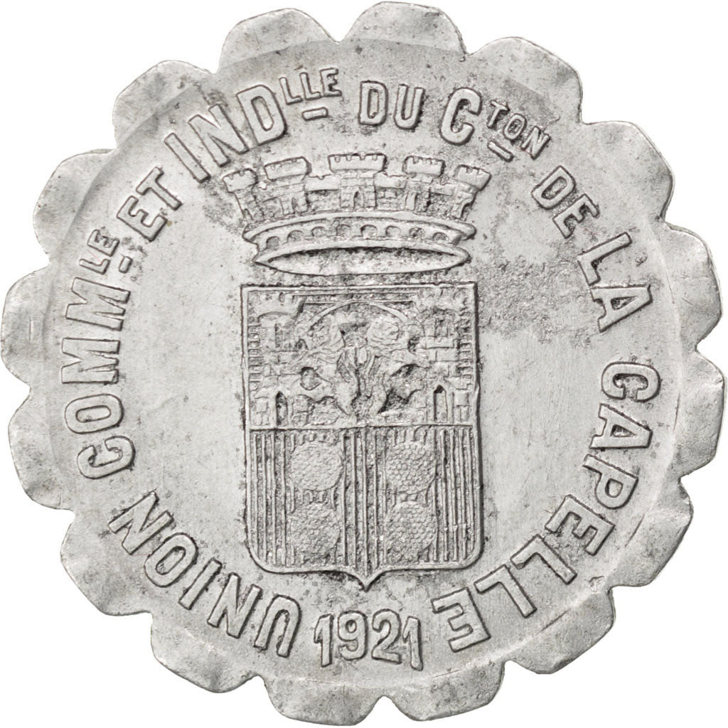 France, 10 Centimes, 1921, EF(40-45), Aluminium, Elie #10.2, 1.45